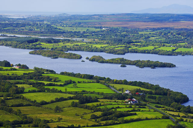 Boating on the idyllic Irish lake of Lough Allen