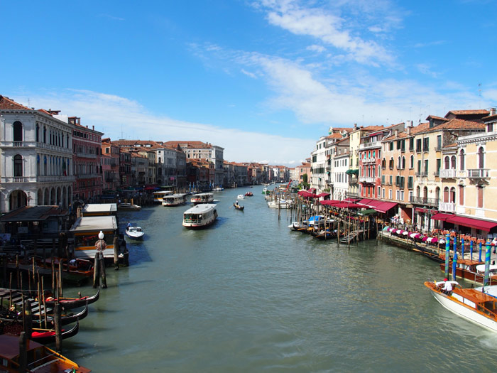 Is Venice built on a lagoon?