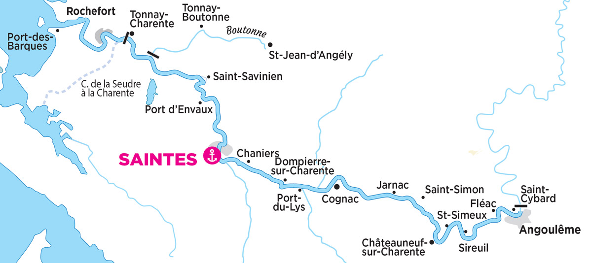 Carte Navigation Charente