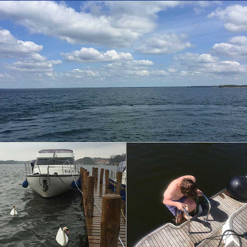 Baignade dans les lacs du Mecklembourg