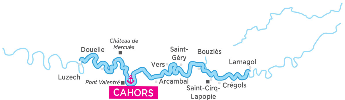 Mapa fluvial Valle del Lot