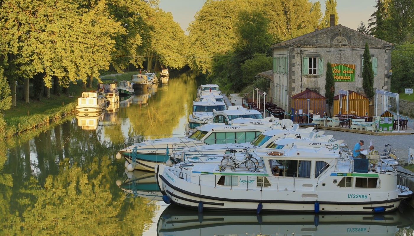 The port of Bram on the Canal du Midi